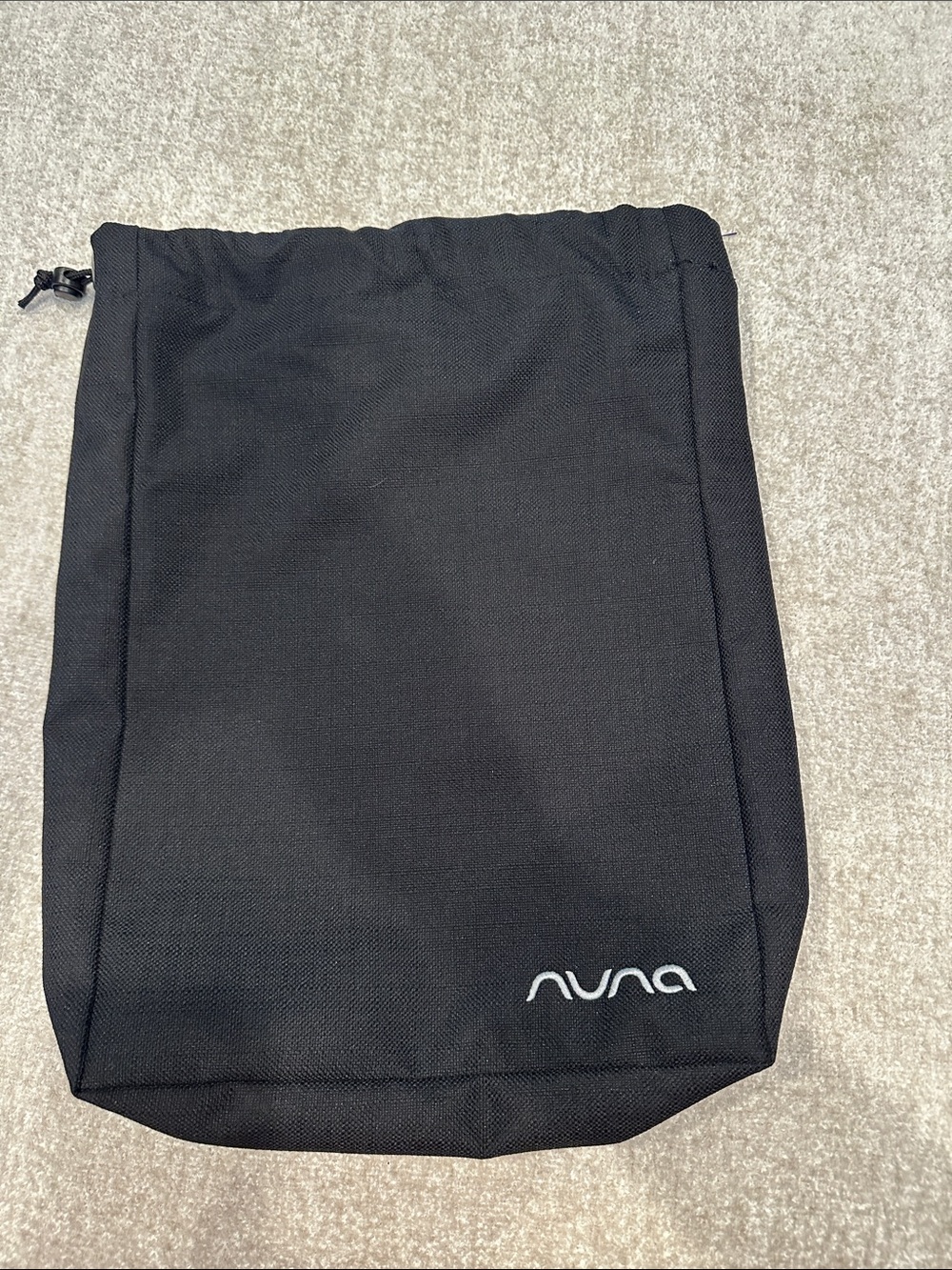 Nuna Black Drawstring Storage Bag